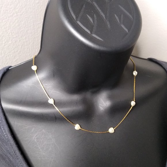 Lot Of 3 Heart Bead Jewelry 2 Ankle Bracelets 1 Necklace - Picture 4 of 16